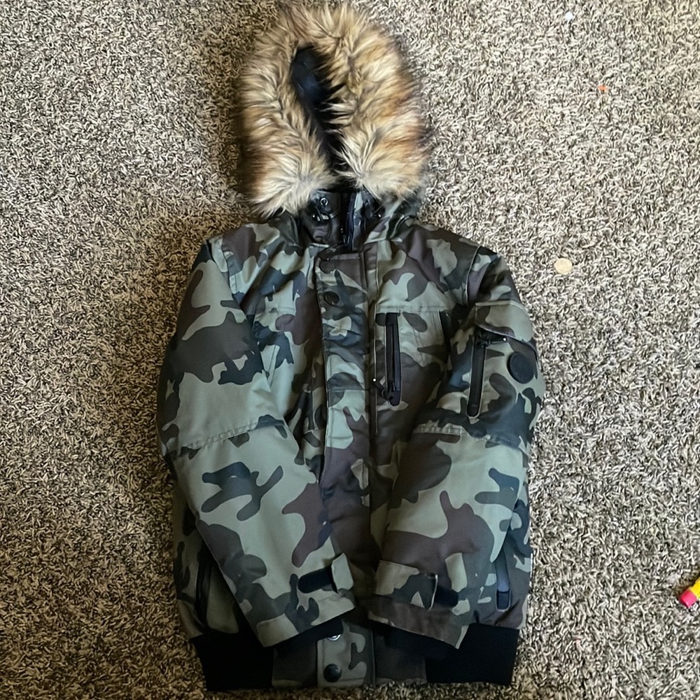 Camouflage winter coat